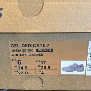 Asics BRAND NEW Gel-Dedicate 7 Size 6